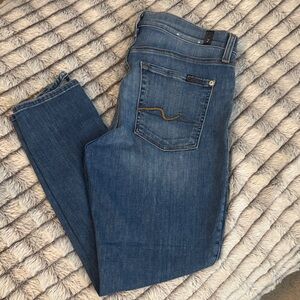 7 For All Mankind Womens Gwenevere Ankle Skinny Jeans